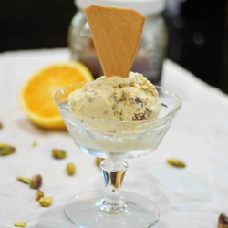 Orange Honey Ice Cream & Pistachio - Recipe photo by REMCooks