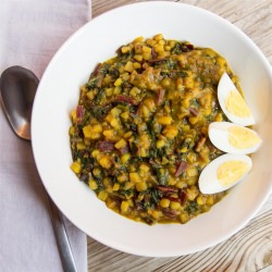 Beetroot Greens Curry - Recipe photo by cagsmith