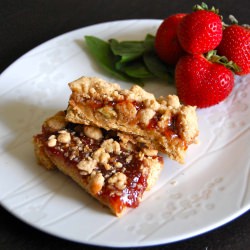 Strawberry Basil Bars - Recipe photo by AmandasApron