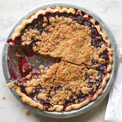Blueberry Crumble Pie - Recipe photo by bonappetitmagazine