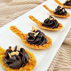 Nougatine Spoons - Recipe photo by Hungry Happenings