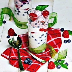 Sweet Berry Homemade Yogurt - Recipe photo by SandrasEasyCooking