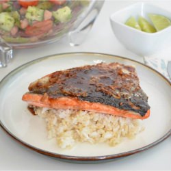 Asian glazed salmon - Recipe photo by trialsinfood