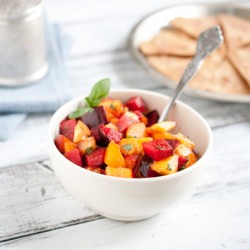 Stone Fruit Salsa &CinnaSugar Chips - Recipe photo by simple craves and olive oil