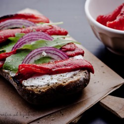 Roasted pepper sandwich - Recipe photo by Alex27