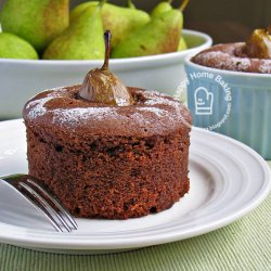 Pear and Chocolate Cake Pots - Recipe photo by happy homebaker