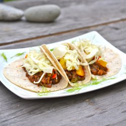 BBQ eggplant tacos - Recipe photo by digioral