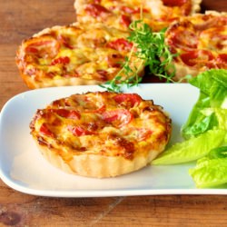 Cherry Tomato Gouda Tarts - Recipe photo by oliveoilandlemons