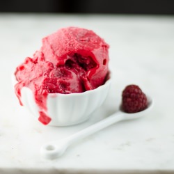 Raspberry Sorbet - Recipe photo by cookingbymoonlight