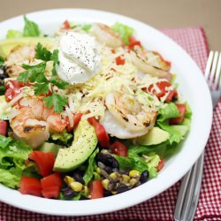 Shrimp Taco Salad - Recipe photo by j3nn.net