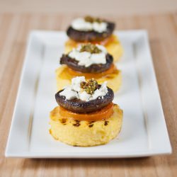 Mushroom, Polenta & Tomato Tapas - Recipe photo by Suzanneper