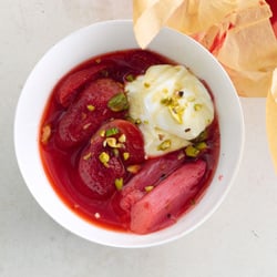 Vanilla-Roasted Rhubarb - Recipe photo by bonappetitmagazine