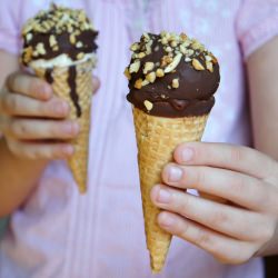 Cookie Butter Ice Cream Drumsticks - Recipe photo by IWashYouDry