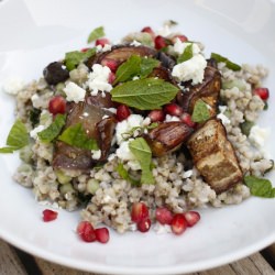 aubergine feta salad - Recipe photo by nutmegs seven