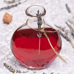 Lavender-Blackberry Syrup - Recipe photo by nancy baggett-kitchenlane