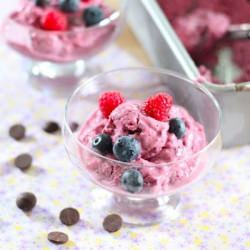 Mixed Berry Greek Frozen Yogurt - Recipe photo by EatGood4Life
