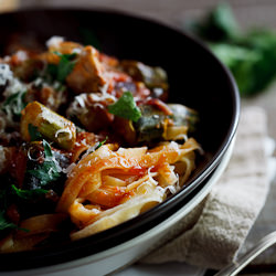 Roasted Ratatouille Pasta - Recipe photo by Simply Delicious
