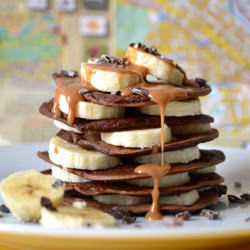 Chocolate Vegan Pancakes - Recipe photo by algebrakery