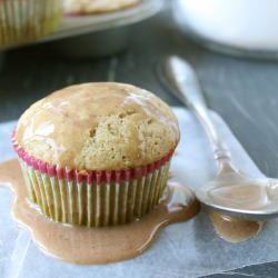 Roasted Peach Muffins - Recipe photo by lifeasastrawberry