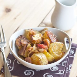 Roasted Potato Salad - Recipe photo by dinnersdishesanddesserts