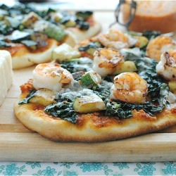 Trapanese Pesto Pizza - Recipe photo by BevCooks