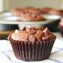 Chocolate Pb Muffins - Recipe photo by Gluten Free Fix
