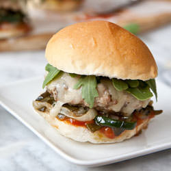 Chicken Slider Burgers - Recipe photo by FoodieCrush