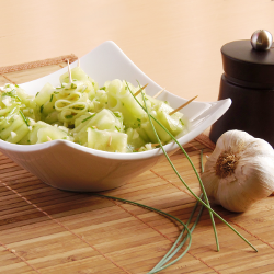 Fresh Cucumber Tagliatelle - Recipe photo by menunature