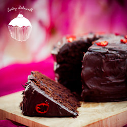 Three Tier Chilli Chocolate Cake - Recipe photo by beckybakewell