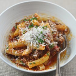 Lamb Ragu with Capsicums - Recipe photo by Trissalicious