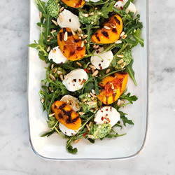 grilled peach salad - Recipe photo by loveandlemons