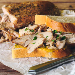 Herb Rubbed Turkey Breast Sandwich - Recipe photo by starvingchef