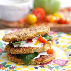 Fried Green Tomato Stack - Recipe photo by Country Spoon