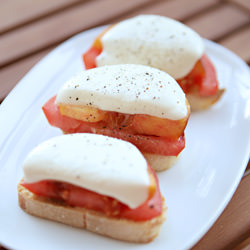 Tomato & Peach Summer Appetizer - Recipe photo by laraswanson