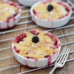 Peach and Black Raspberry Cobbler - Recipe photo by abrowntable