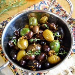 Roasted Spiced Olives - Recipe photo by theviewfromgreatisland