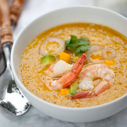 Mango Gazpacho - Recipe photo by FoodieCrush
