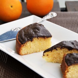 Orange Cake with Chocolate Glaze - Recipe photo by TotallyVeg