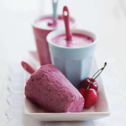 Black Cherry Yogurt Ice Pops - Recipe photo by nommin