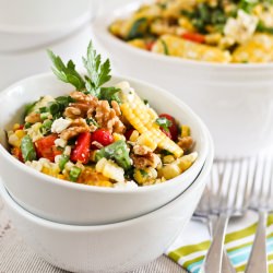 Grill Roasted Corn Salad - Recipe photo by The Healthy Foodie