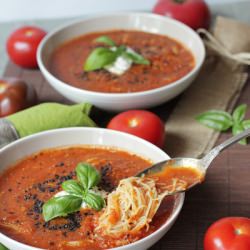 Roasted Tomatoes Soup - Recipe photo by Feed Me Better