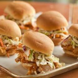 Pulled Chicken and Slaw Sliders - Recipe photo by SpryLiving