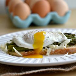 Asparagus w/ Poached Egg - Recipe photo by claireg