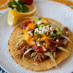 Chili Pork Tostada - Recipe photo by WhipperBerry