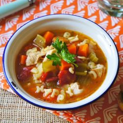 Chicken Noodle "Alphabet" Soup - Recipe photo by seasaltwithfood