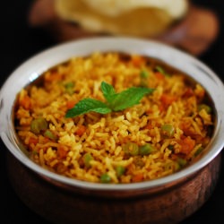 Indian Masala Pulao - Recipe photo by Maria Jose