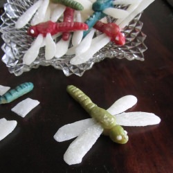 Marzipan Dragonflies - Recipe photo by FoodThroughthePages