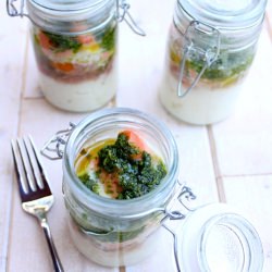 Trout and Celeriac Puree Verrines - Recipe photo by lemarchdesophie