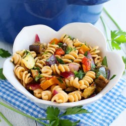 Grilled Ratatouille Pasta - Recipe photo by Comfort of Cooking