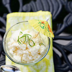Pina Colada Granita - Recipe photo by kitchen confidante